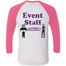 Load image into Gallery viewer, NL6051 Next Level Tri-Blend 3/4 Sleeve Baseball Raglan T-Shirt event