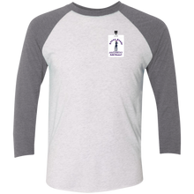Load image into Gallery viewer, NL6051 Next Level Tri-Blend 3/4 Sleeve Baseball Raglan T-Shirt event