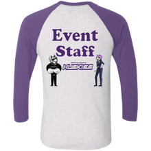 Load image into Gallery viewer, NL6051 Next Level Tri-Blend 3/4 Sleeve Baseball Raglan T-Shirt event