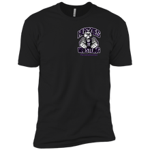 Load image into Gallery viewer, Wrestling-Purple-text NL3310 Next Level Boys' Cotton T-Shirt