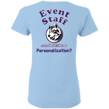 Load image into Gallery viewer, Event_Staff-personalize-Purple G500L Gildan Ladies' 5.3 oz. T-Shirt