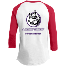 Load image into Gallery viewer, Logo with Purple custom text YT200 Sport-Tek Youth Sporty T-Shirt