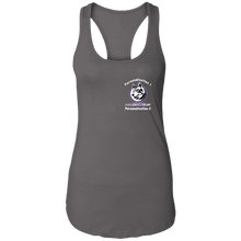 Load image into Gallery viewer, logo_outline_white_text NL1533 Next Level Ladies Ideal Racerback Tank