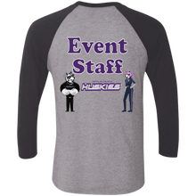 Load image into Gallery viewer, NL6051 Next Level Tri-Blend 3/4 Sleeve Baseball Raglan T-Shirt event