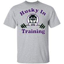 Load image into Gallery viewer, Husky in training G500B Gildan Youth 5.3 oz 100% Cotton T-Shirt