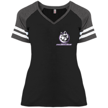 Load image into Gallery viewer, DM476 District Ladies' Game V-Neck T-Shirt