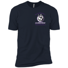 Load image into Gallery viewer, logo_outline_purple_text NL3310 Next Level Boys' Cotton T-Shirt