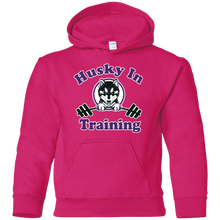 Load image into Gallery viewer, Husky in training G185B Gildan Youth Pullover Hoodie