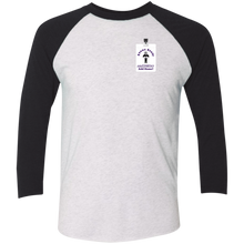Load image into Gallery viewer, NL6051 Next Level Tri-Blend 3/4 Sleeve Baseball Raglan T-Shirt event