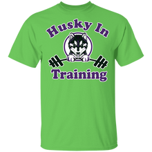 Load image into Gallery viewer, Husky in training G500B Gildan Youth 5.3 oz 100% Cotton T-Shirt
