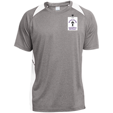Load image into Gallery viewer, ST361 Sport-Tek Heather Colorblock Poly T-Shirt event