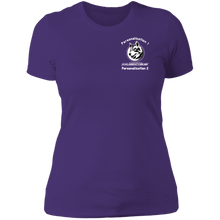 Load image into Gallery viewer, logo_outline_white_text NL3900 Next Level Ladies' Boyfriend T-Shirt