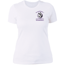 Load image into Gallery viewer, logo_outline_purple_text NL3900 Next Level Ladies' Boyfriend T-Shirt
