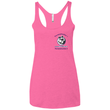 Load image into Gallery viewer, logo_outline_purple_text NL6733 Next Level Ladies' Triblend Racerback Tank