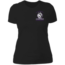 Load image into Gallery viewer, logo_outline_purple_text NL3900 Next Level Ladies' Boyfriend T-Shirt