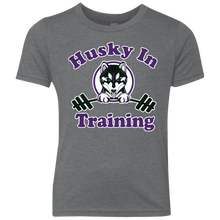 Load image into Gallery viewer, Husky in training NL6310 Next Level Youth Triblend Crew