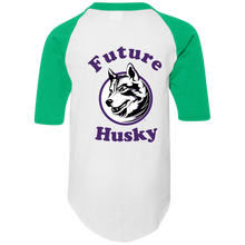 Load image into Gallery viewer, Husky in training 421 Augusta Youth Colorblock Raglan Jersey