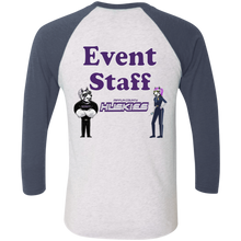 Load image into Gallery viewer, NL6051 Next Level Tri-Blend 3/4 Sleeve Baseball Raglan T-Shirt event