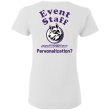 Load image into Gallery viewer, Event_Staff-personalize-Purple G500L Gildan Ladies' 5.3 oz. T-Shirt