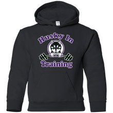 Load image into Gallery viewer, Husky in training G185B Gildan Youth Pullover Hoodie
