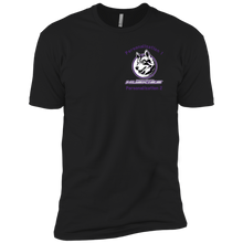 Load image into Gallery viewer, logo_outline_purple_text NL3310 Next Level Boys' Cotton T-Shirt