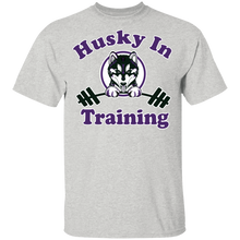 Load image into Gallery viewer, Husky in training G500B Gildan Youth 5.3 oz 100% Cotton T-Shirt