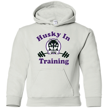 Load image into Gallery viewer, Husky in training G185B Gildan Youth Pullover Hoodie