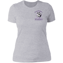 Load image into Gallery viewer, logo_outline_purple_text NL3900 Next Level Ladies' Boyfriend T-Shirt