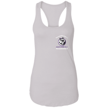 Load image into Gallery viewer, logo_outline_white_text NL1533 Next Level Ladies Ideal Racerback Tank