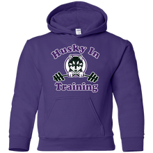 Load image into Gallery viewer, Husky in training G185B Gildan Youth Pullover Hoodie