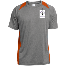 Load image into Gallery viewer, ST361 Sport-Tek Heather Colorblock Poly T-Shirt event