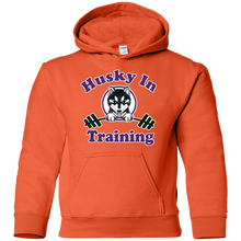 Load image into Gallery viewer, Husky in training G185B Gildan Youth Pullover Hoodie