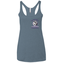 Load image into Gallery viewer, logo_outline_purple_text NL6733 Next Level Ladies' Triblend Racerback Tank