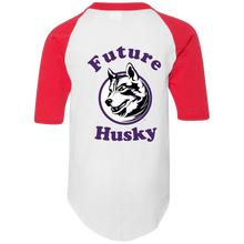 Load image into Gallery viewer, Husky in training 421 Augusta Youth Colorblock Raglan Jersey
