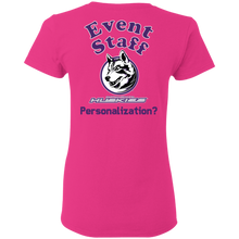 Load image into Gallery viewer, Event_Staff-personalize-Purple G500L Gildan Ladies' 5.3 oz. T-Shirt