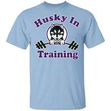 Load image into Gallery viewer, Husky in training G500B Gildan Youth 5.3 oz 100% Cotton T-Shirt