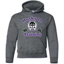 Load image into Gallery viewer, Husky in training G185B Gildan Youth Pullover Hoodie