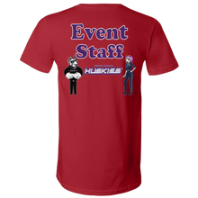 Load image into Gallery viewer, guy_badge_personalize 3005 Bella + Canvas Unisex Jersey SS V-Neck T-Shirt