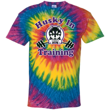 Load image into Gallery viewer, Husky in training CD100Y Youth Tie Dye T-Shirt