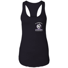 Load image into Gallery viewer, logo_outline_white_text NL1533 Next Level Ladies Ideal Racerback Tank