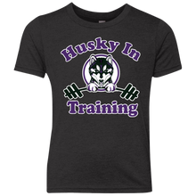 Load image into Gallery viewer, Husky in training NL6310 Next Level Youth Triblend Crew