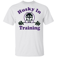 Load image into Gallery viewer, Husky in training G500B Gildan Youth 5.3 oz 100% Cotton T-Shirt