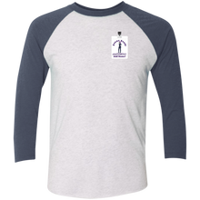 Load image into Gallery viewer, NL6051 Next Level Tri-Blend 3/4 Sleeve Baseball Raglan T-Shirt event