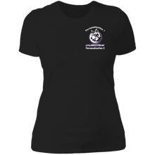 Load image into Gallery viewer, logo_outline_white_text NL3900 Next Level Ladies' Boyfriend T-Shirt