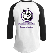 Load image into Gallery viewer, Logo with Purple custom text YT200 Sport-Tek Youth Sporty T-Shirt