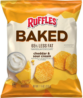 Ruffles Baked S.Cr/Cheddr 0.8oz