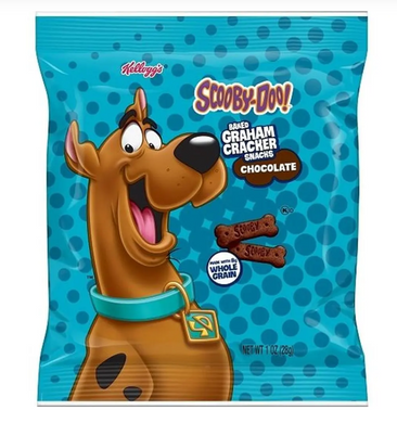 Scooby Doo Chocolate Graham Cracker Snacks 1 oz