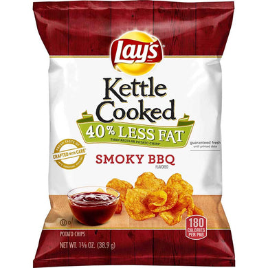 Lay's Kettle Cooked Smoky BBQ (40% Less Fat) 1.375oz