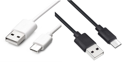USB-C Charging Cable (Black or White)