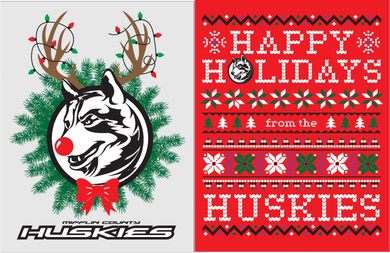 Holiday Tops - Husky with Antlers or Ugly Sweater